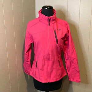 CB Women’s Medium Jacket Turtleneck Pockets Outdoor Pink